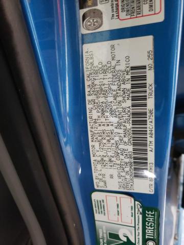 3TMJU62NX5M001083 - 2005 TOYOTA TACOMA DOUBLE CAB PRERUNNER BLUE photo 13