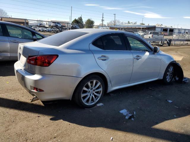 JTHCK262165002023 - 2006 LEXUS IS 250 SILVER photo 3