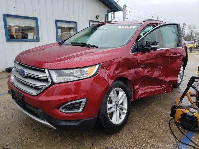 2FMTK4J80FBB39793 - 2015 FORD EDGE SEL BURGUNDY photo 1