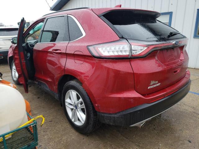 2FMTK4J80FBB39793 - 2015 FORD EDGE SEL BURGUNDY photo 2