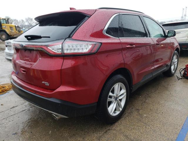 2FMTK4J80FBB39793 - 2015 FORD EDGE SEL BURGUNDY photo 3