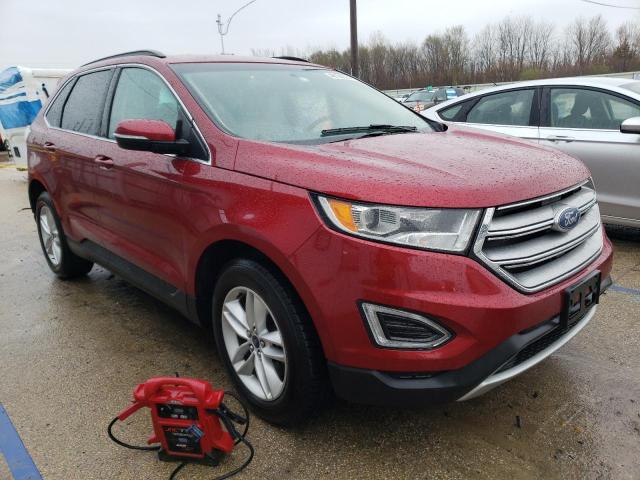 2FMTK4J80FBB39793 - 2015 FORD EDGE SEL BURGUNDY photo 4