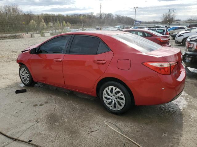 2T1BURHE7HC827321 - 2017 TOYOTA COROLLA L RED photo 2