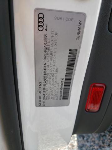 WAUB4CF55KA076597 - 2019 AUDI S5 PREMIUM PLUS Білий фото 12