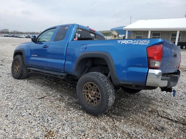 5TFSZ5AN6GX008658 - 2016 TOYOTA TACOMA ACCESS CAB BLUE photo 2