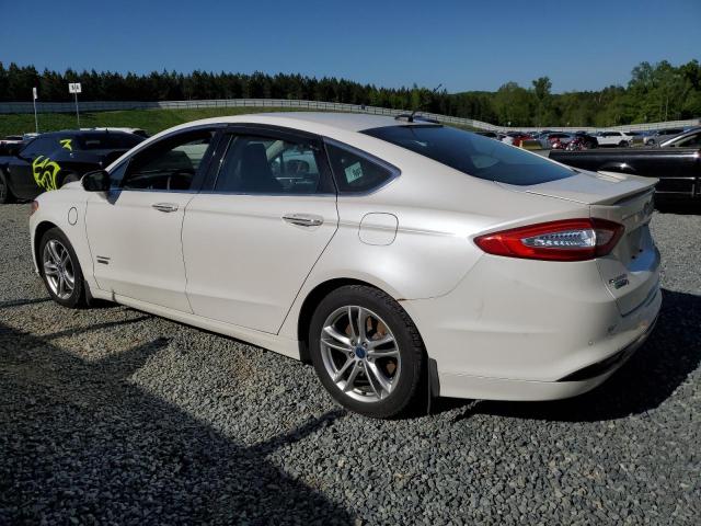 3FA6P0SU9FR246825 - 2015 FORD FUSION HYB TITANIUM PHEV WHITE photo 2