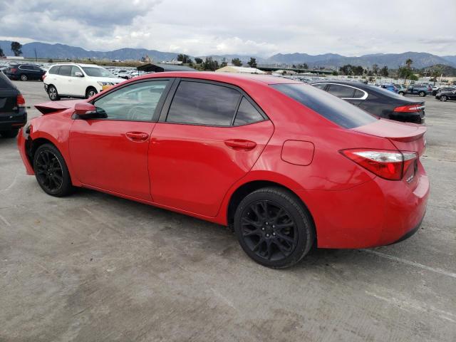 2T1BURHE4GC519361 - 2016 TOYOTA COROLLA L RED photo 2