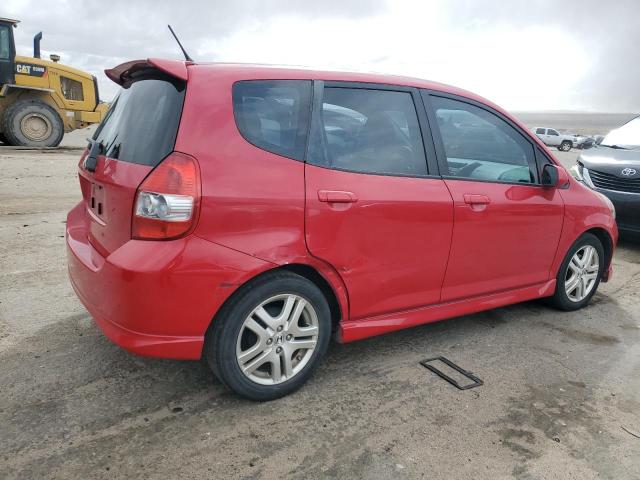 JHMGD38638S056381 - 2008 HONDA FIT SPORT RED photo 3