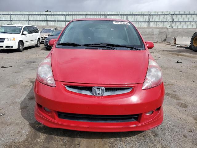 JHMGD38638S056381 - 2008 HONDA FIT SPORT RED photo 5