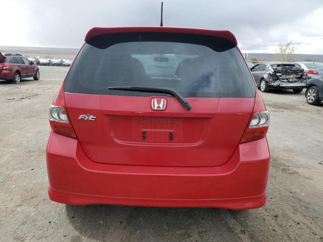 JHMGD38638S056381 - 2008 HONDA FIT SPORT RED photo 6