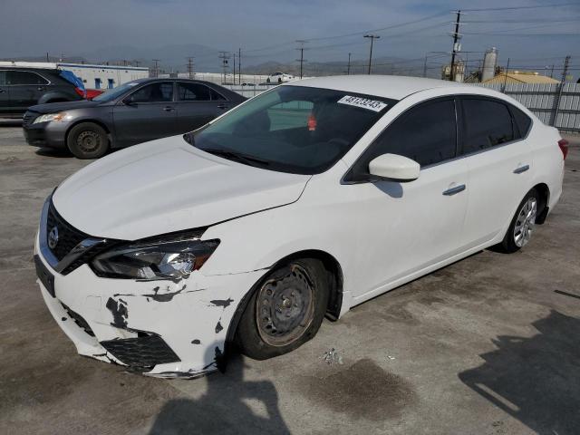 3N1AB7AP6KY379133 - 2019 NISSAN SENTRA S WHITE photo 1