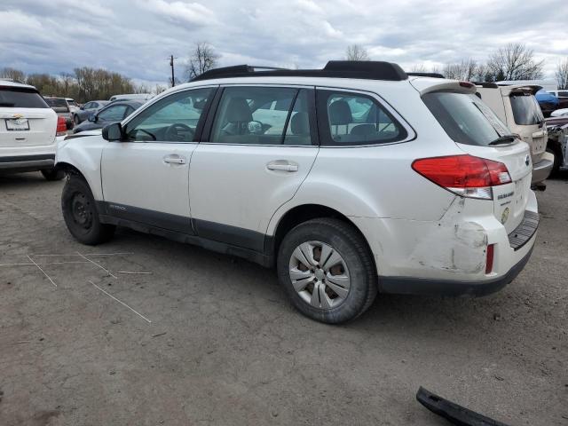 4S4BRCAC7D3264146 - 2013 SUBARU OUTBACK 2.5I WHITE photo 2