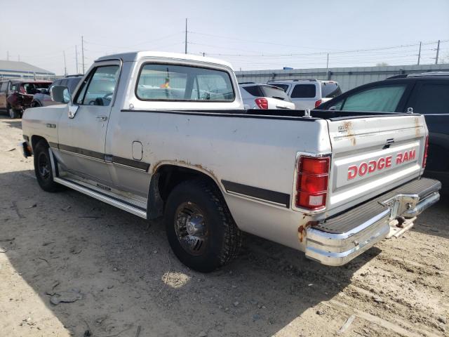 1B7GE16Y7MS275734 - 1991 DODGE D-SERIES D150 SILVER photo 2