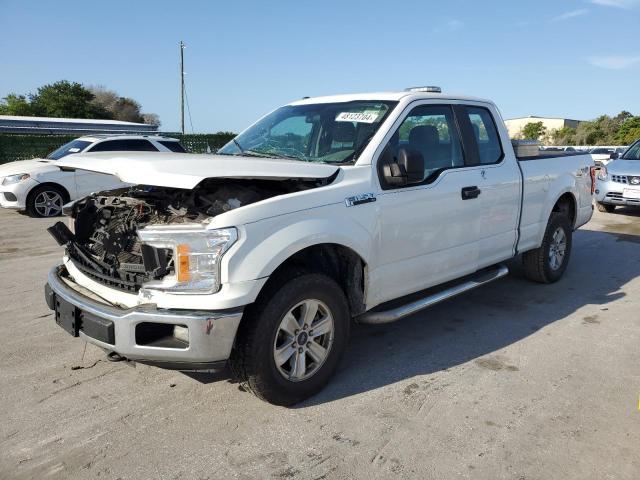 1FTEX1EB1JFC77014 - 2018 FORD F150 SUPER CAB WHITE photo 1