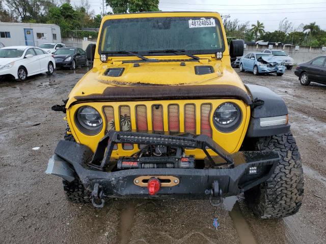 1C4HJXFG1KW566875 - 2019 JEEP WRANGLER RUBICON YELLOW photo 5