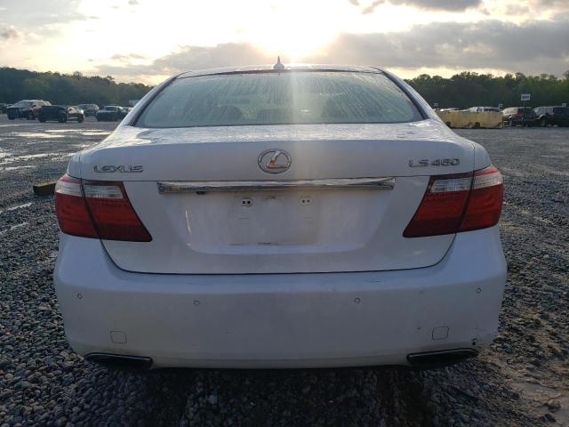 JTHBL46F585057584 - 2008 LEXUS LS 460 WHITE photo 6