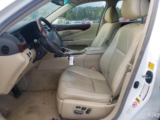 JTHBL46F585057584 - 2008 LEXUS LS 460 WHITE photo 7