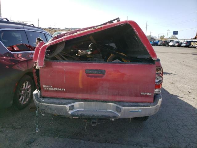 5TEUX42N96Z169083 - 2006 TOYOTA TACOMA ACCESS CAB RED photo 6