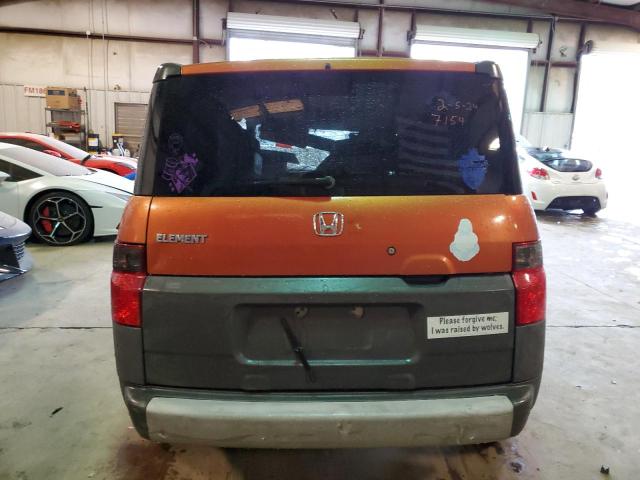 5J6YH18613L017154 - 2003 HONDA ELEMENT EX ORANGE photo 6