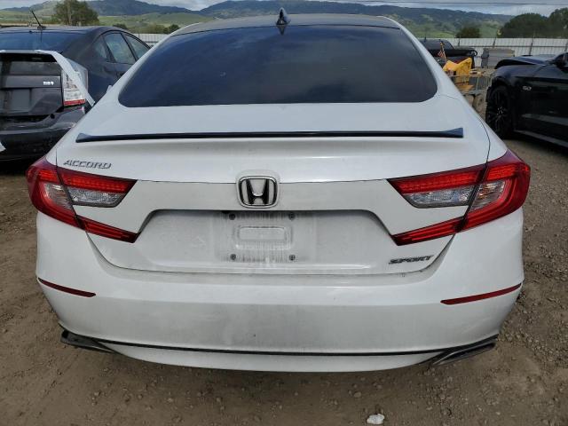 1HGCV1F37NA076405 - 2022 HONDA ACCORD SPORT WHITE photo 6