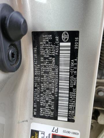 4T1BK1FK0EU546827 - 2014 TOYOTA CAMRY SE TAN photo 12