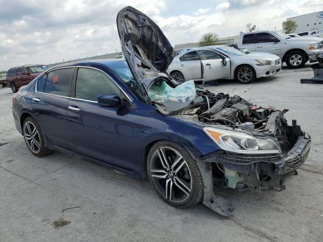 1HGCR2F58GA082177 - 2016 HONDA ACCORD SPORT BLUE photo 4