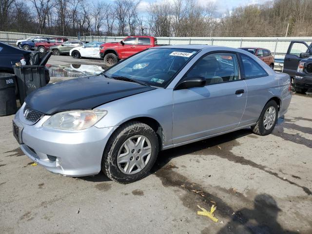 1HGEM22115L039537 - 2005 HONDA CIVIC DX VP SILVER photo 1