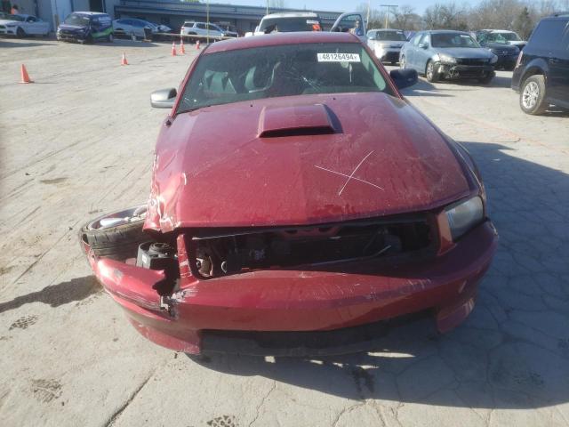 1ZVFT82H975239642 - 2007 FORD MUSTANG GT RED photo 5