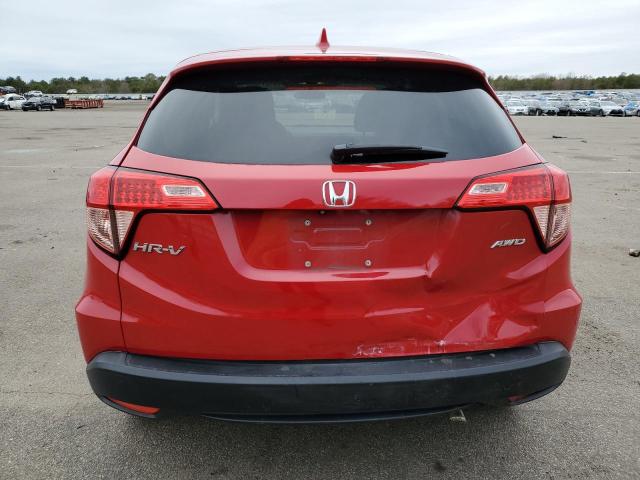 3CZRU6H5XHM733173 - 2017 HONDA HR-V EX RED photo 6