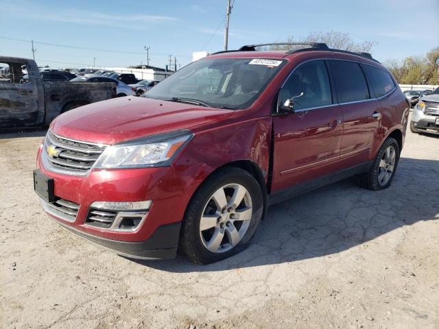 1GNKVJKD3EJ208933 - 2014 CHEVROLET TRAVERSE LTZ RED photo 1