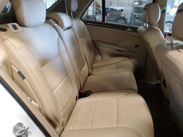 4JGBB8GB1BA695428 - 2011 MERCEDES-BENZ ML 350 4MATIC WHITE photo 10