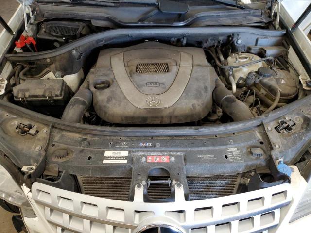 4JGBB8GB1BA695428 - 2011 MERCEDES-BENZ ML 350 4MATIC WHITE photo 11