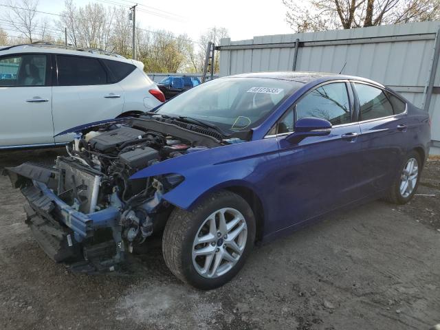 3FA6P0HD8GR288735 - 2016 FORD FUSION SE BLUE photo 1