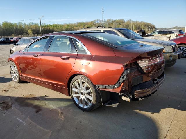 3LN6L2GK5GR606369 - 2016 LINCOLN MKZ BURGUNDY photo 2