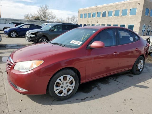 KMHDU4AD8AU132170 - 2010 HYUNDAI ELANTRA BLUE BURGUNDY photo 1