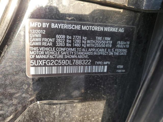 5UXFG2C59DL788322 - 2013 BMW X6 XDRIVE35I BLACK photo 13