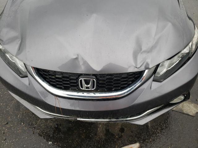 2HGFB2F96FH538777 - 2015 HONDA CIVIC EXL GRAY photo 11