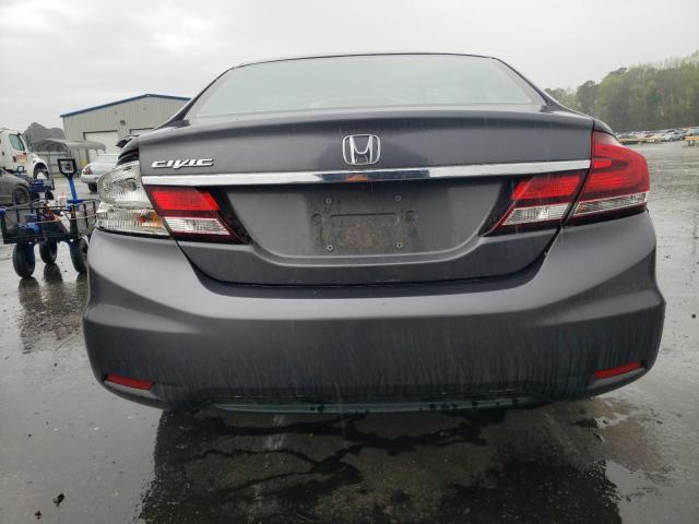 2HGFB2F96FH538777 - 2015 HONDA CIVIC EXL GRAY photo 6