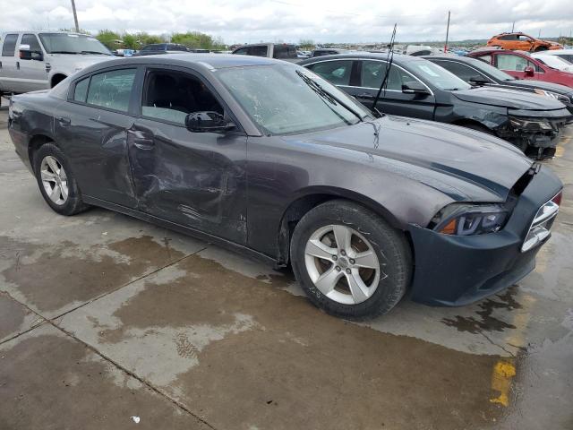 2C3CDXBG1EH357618 - 2014 DODGE CHARGER SE GRAY photo 4