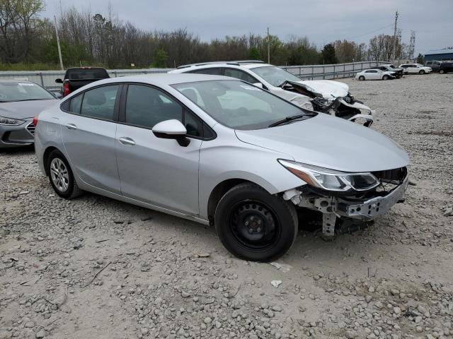 1G1BJ5SM7K7104393 - 2019 CHEVROLET CRUZE SILVER photo 4