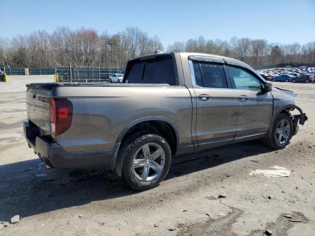 5FPYK3F58NB017081 - 2022 HONDA RIDGELINE RTL GRAY photo 3