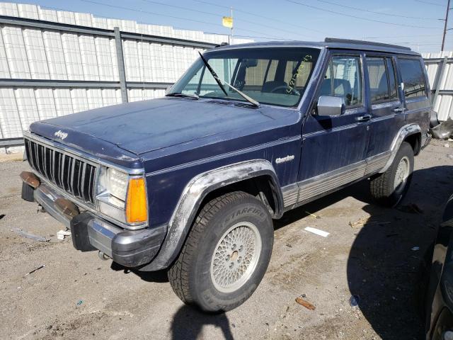 1J4FJ78S0PL574493 - 1993 JEEP CHEROKEE COUNTRY BLUE photo 1