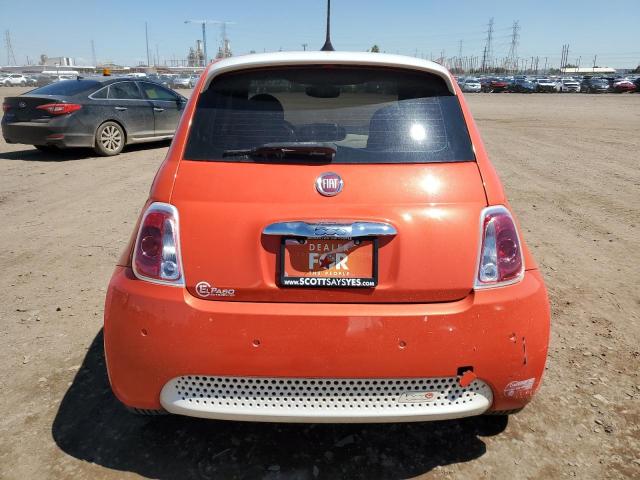 3C3CFFGE2HT625244 - 2017 FIAT 500 ELECTRIC ORANGE photo 6