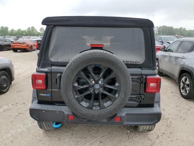 1C4JJXP65NW185543 - 2022 JEEP WRANGLER U SAHARA 4XE BLACK photo 6