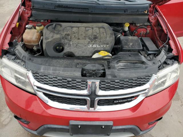 3C4PDCDG7DT716155 - 2013 DODGE JOURNEY CREW RED photo 12