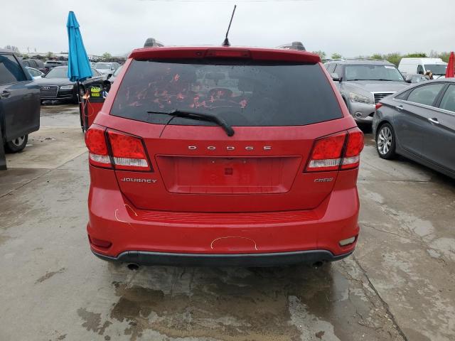 3C4PDCDG7DT716155 - 2013 DODGE JOURNEY CREW RED photo 6