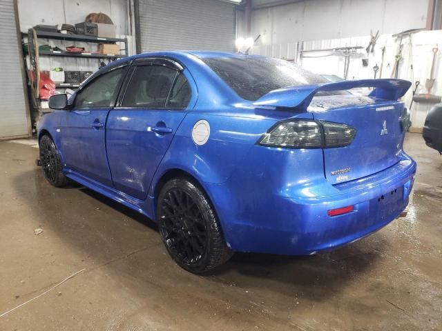 JA32U8FWXAU009840 - 2010 MITSUBISHI LANCER GTS BLUE photo 2