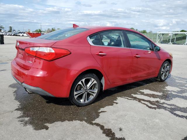 KNAFZ4A87E5169130 - 2014 KIA FORTE EX RED photo 3