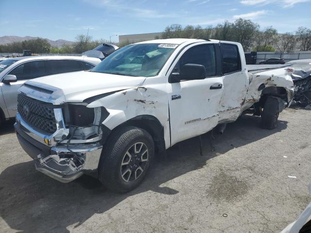 5TFUY5F1XJX713990 - 2018 TOYOTA TUNDRA DOUBLE CAB SR/SR5 WHITE photo 1