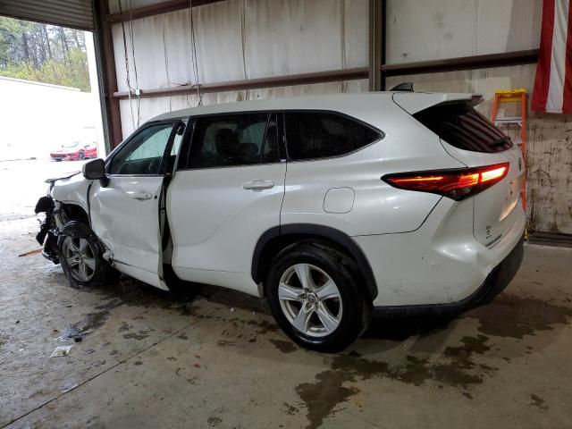 5TDZZRAH6NS119522 - 2022 TOYOTA HIGHLANDER L WHITE photo 2